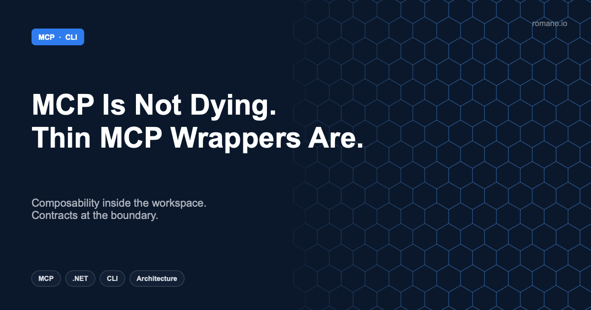 MCP Is Not Dying. Thin MCP Wrappers Are.